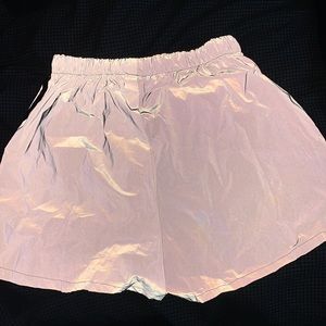 Stripped tape reflective shorts from romwe